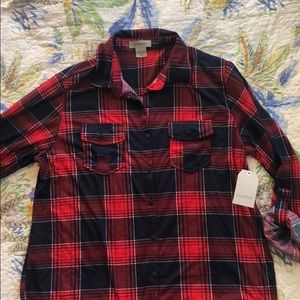 Passport Large Button front long sleeve